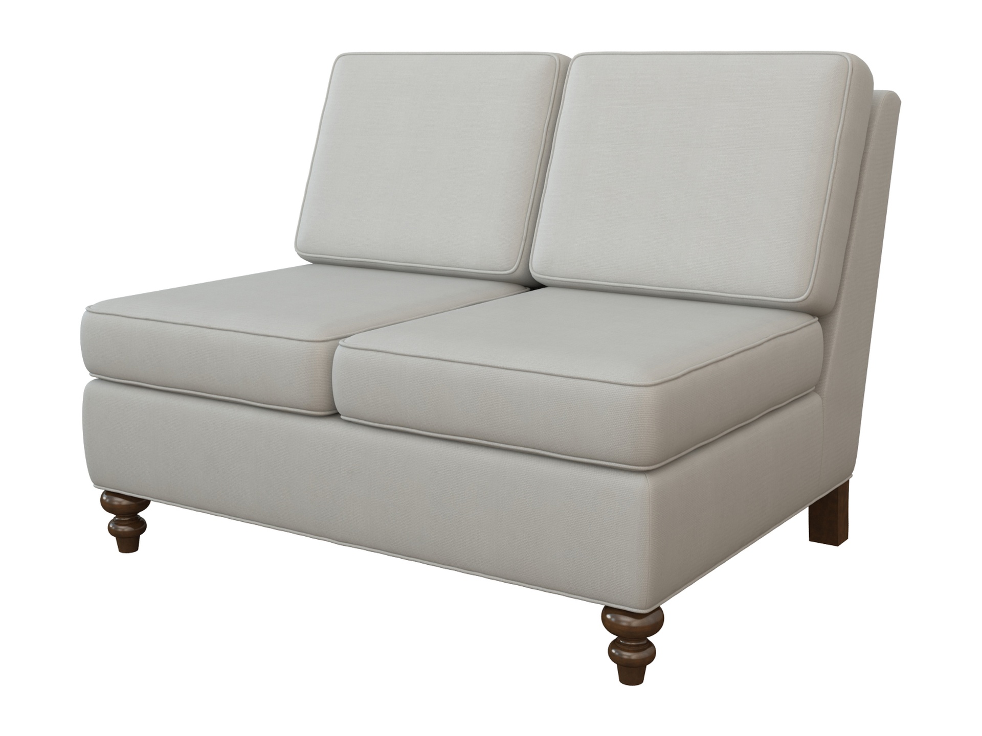 Loveseat no arms sale