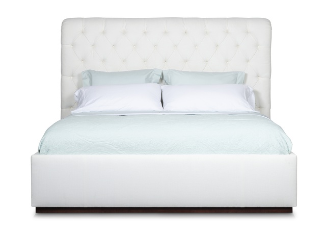 Naples Tufted Bed Ej Victor, Naples White Queen Poster Bed